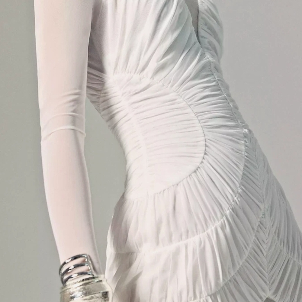 Anthropologie Maxi Dress. Misha Ivory Talitha Evening. Sz Small NWT. - Picture 14 of 16